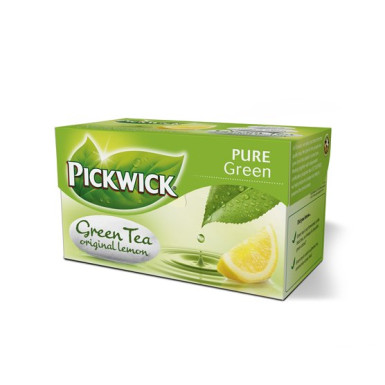 Zöld tea, 20x2 g, PICKWICK, citrom