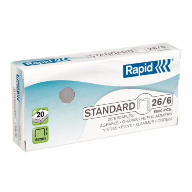 Tűzőkapocs, 26/6, horganyzott, RAPID "Standard"