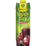 Gyümölcslé, 100%, 1 l, RAUCH "Happy day", piros multivitamin