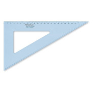 Háromszög vonalzó, műanyag, 60°, 25 cm, STAEDTLER "Mars", átlátszó kék