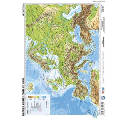 Tanuló munkalap, A4, STIEFEL "Európa domborzata/ Az Európai Unió"