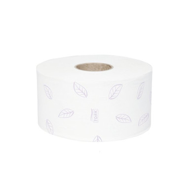 Toalettpapír, T2 rendszer, 3 rétegű, 19 cm átmérő, TORK "Premium mini jumbo", extra fehér