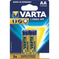 Tölthető elem, AA ceruza, 2x2100 mAh, előtöltött, VARTA "Longlife Accu"