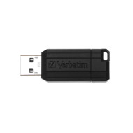 Pendrive, 8GB, USB 2.0, 10/4MB/sec, VERBATIM "PinStripe", fekete