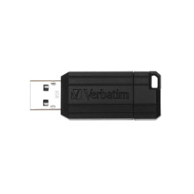 Pendrive, 8GB, USB 2.0, 10/4MB/sec, VERBATIM "PinStripe", fekete