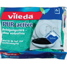 Mosogatószivacs, 2 db,  VILEDA "Pure Active"