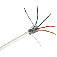 4 x 0.22 CCA 4x0.22 mm2 eres biztonságtechnikai kábel, cca sodrott erek, Al árnyékolás, 100m.