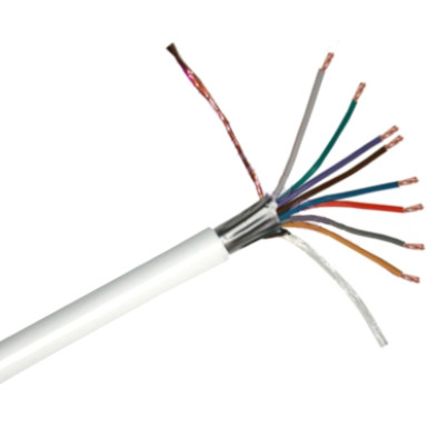 8 x 0.22 CCA 8x0.22 mm2 eres biztonságtechnikai kábel, cca sodrott erek, Al árnyékolás, 100m.