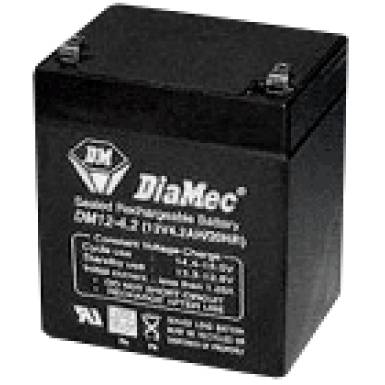 DIAMEC 12V 4,5Ah 12V, 4.5Ah, zsel&eacute;s, &oacute;lom akkumul&aacute;tor, gondoz&aacute;smentes, 105.5x89.5x70mm, 1.5kg.