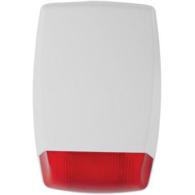 EDS AS250 WR Kültéri, hang-és fényjelző, piros, xenon villogó, fehér ház, 4 hangú.