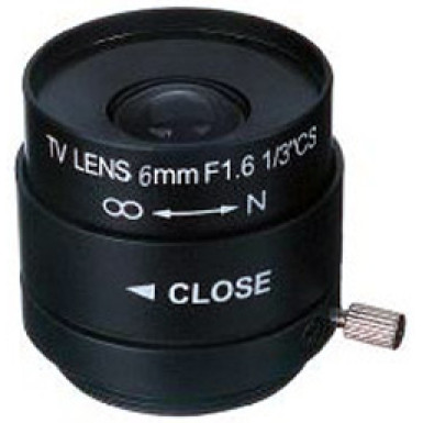 FEIHUA FH-0616M 6mm, 51.2°, F/1.6, 1/3 col, kézi állítású írisz, CS.