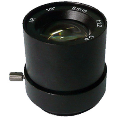 FEIHUA FH-0812F-MP 8mm, 34°, F/1.2, 1/3 col, fix írisz, CS, 1.3 Megapixel, IR szűrő.