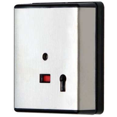 HB-191 Nyom&oacute;gombos t&aacute;mad&aacute;sjelző, mechanikus mem&oacute;ria, NO vagy NC kontaktus.