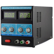 HOLDPEAK 305D Stabilizált, labor tápegység, egycsatornás, 0-30VDC, 0-5A, digitális kijelzés.