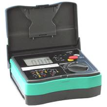 HOLDPEAK 5103 Digit&aacute;lis szigetel&eacute;si ellen&aacute;ll&aacute;s m&eacute;rő,1000-5000VAC,0.1Mohm-200Gohm,f&aacute;zissorend,hord t&aacute;ska.