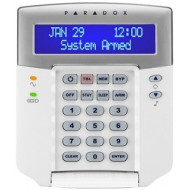PARADOX K32 LCD+ 32 karakteres, alfanumerikus LCD kezelő, 2 partíció, MG és SP központokhoz, lekerekített.