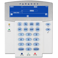 PARADOX K35 Ikon LCD 32 zónás vezetékes, fix LCD kezelő, 2 partíció, MG és SP központokhoz.