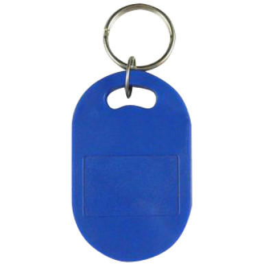SOYAL AM KeyTag No.6 13.56 MHz kék Kulcstartós Proximity tag, nagy ovális alakú, F08, 13.56 MHz kék.