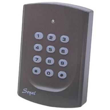 SOYAL AR-721HV3-B sz&uuml;rke &Ouml;n&aacute;ll&oacute; vez&eacute;rlő vagy h&aacute;l&oacute;zati, k&aacute;rtyaolvas&oacute;, billentyűzet, ajt&oacute;vez&eacute;rlő, PC csatlakoz&aacute;s.