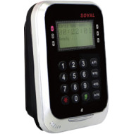 SOYAL AR-837ES-11 ezüst Önálló/hálózati vezérlő,kártyaolvasó,kódzár,LCD,125kHz/13.56MHz,RS485,16000 fh,IP55,ezüst.
