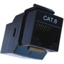 Toldó, bepattintható CAT.6-os Cat.6 toldó, bepattintható RJ45-ös, fix/lengő, keystone, fekete.