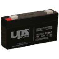 UPS 6V 1,3Ah 6 V 1,3 Ah, zselés, savas, ólom akkumulátor, 97x58x24mm 0,63kg.