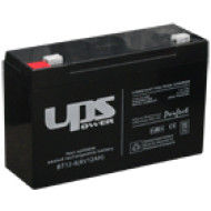 UPS 6V 12Ah 6 V 12 Ah, zselés, savas, ólom akkumulátor, 151x100x50mm 1,86kg.
