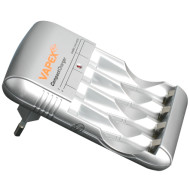 VAPEX VTE11 Mini gyorstöltő AA és AAA méretű NiMH akkumulátorokhoz, LED kijelző.