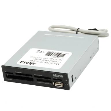 Akasa 3,5" Internal Media Card Reader USB2.0 Frontpanel Black Akasa 3,5" Internal Media Card Reader USB2.0 Frontpanel Black