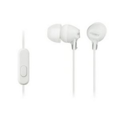 Sony MDR-EX15APW Headset White Headset,2.0,3.5mm,Kábel:1,2m,16Ohm,8Hz-22000Hz,Mikrofon,White,lásd részletek