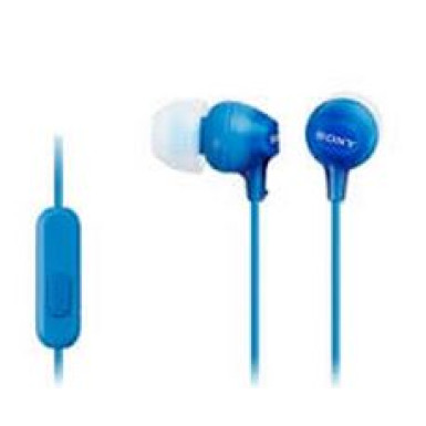Sony MDR-EX15APLI Headset Blue Headset,2.0,3.5mm,Kábel:1,2m,16Ohm,8Hz-22000Hz,Mikrofon,Blue,lásd részletek