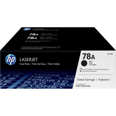 HP CE278AD (78A) Dupla Black toner