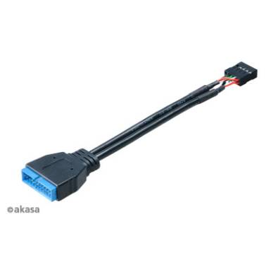 Akasa alaplapi USB2USB3 eszk&ouml;z adapter AK-CBUB19-10BK