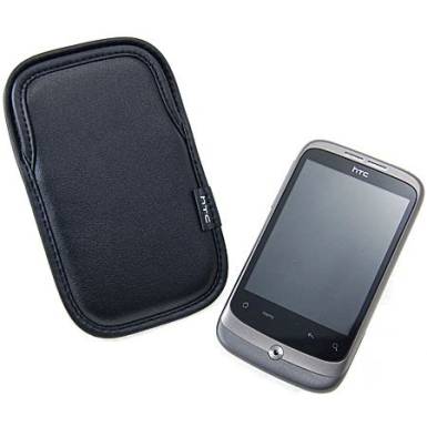HTC Hero fekete bőr tok, PO-S491