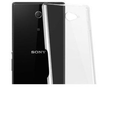 Sony Xperia M2 Ultra Slim 0.3 mm szilikon hátlap tok, átlátszó