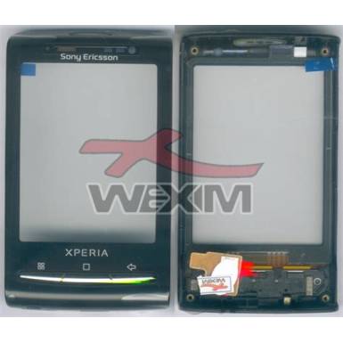 Univerz&aacute;lis fekete bőr tok SonyEricsson Xperia X10 mini