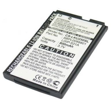 LG LG LGIP-A750 800mAh Li-ion akku LG LG LGIP-A750 800mAh Li-ion akku