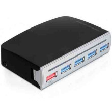 DELOCK USB 3.0 HUB 4 portos. 1 port USB power. külső vagy 3.5". külső táppal