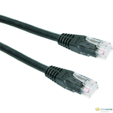 Gembird Cablexpert UTP CAT5 patch kábel fekete 3m /PP12-3M-bk/