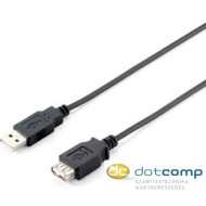 Equip 128850 USB 2.0 A-A hosszabbítókábel apa - anya duplán árnyékolt 1,8m