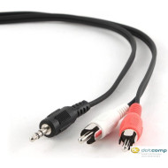 Gembird Cablexpert audio kábel Jack 3,5mm Male -- 2x RCA (CINCH) Male 1.5m /CCA-458/