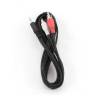 Gembird Cablexpert audio kábel Jack 3,5mm Male -- 2x RCA (CINCH) Male 2.5m /CCA-458-2.5M/