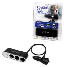 Logilink 3-portos autós szivargyújtó elosztó