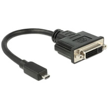 DELOCK Átalakító HDMI-micro D male to DVI 24+5 female, 20cm