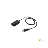APPROX APPC08 USB 2.0 IDE SATA Adapter Fekete