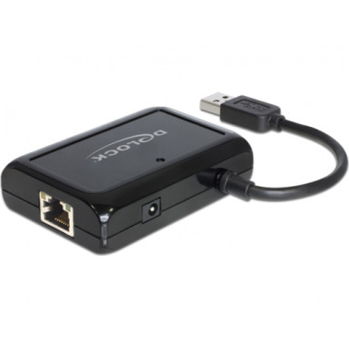 Delock 62440 USB 3.0 hub 3 port + 1 port Gigabit LAN 10/100/1000 Mb/s