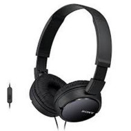 SONY Fejhallgató MDR-ZX110APB headset, összehajtható, L alakú aranyozott, sztereó minicsatlakozó, 12-22000 Hz, 1,2m kábelhossz, 30 mm, 24 ohm, 98 dB/mW, Fekete