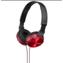SONY Fejhallgat&oacute; MDR-ZX310R &ouml;sszehajthat&oacute;, L alak&uacute; aranyozott, sztere&oacute; minicsatlakoz&oacute;, 10-24000 Hz, 1,2m k&aacute;belhossz, 30 mm, 24 ohm, 98 dB/mW, Piros