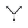 Multibrackets Gaslift asztali rögzítő LCD/PLAZMA/LED dupla karos konzol 15-32", Fekete színű, Vesa 75x75 100x100 mm