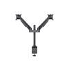 Multibrackets Gaslift asztali rögzítő LCD/PLAZMA/LED dupla karos konzol 15-32", Fekete színű, Vesa 75x75 100x100 mm